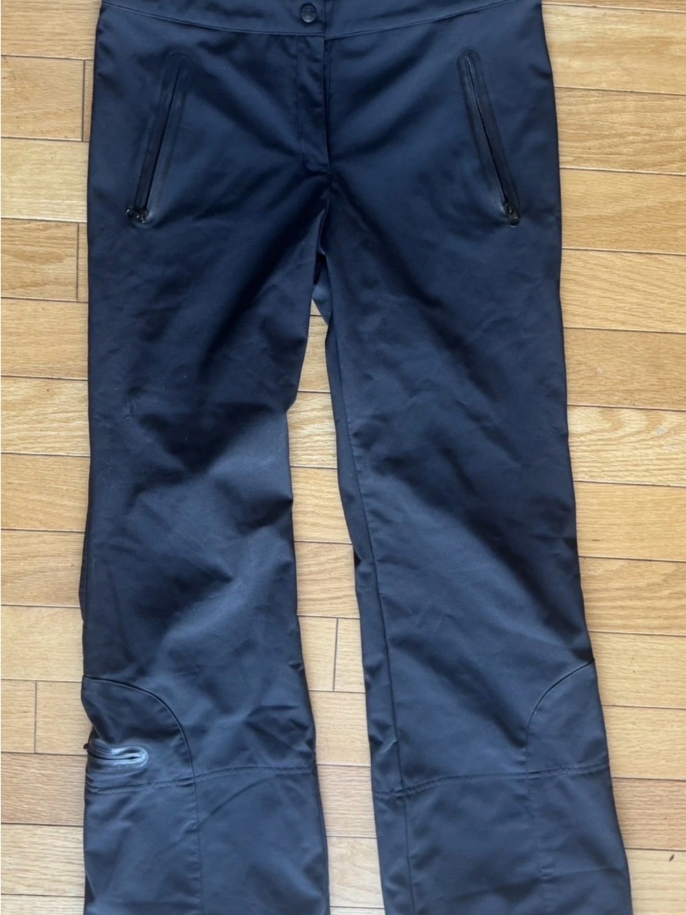 Boulder Gear Womens Softshell Snow Ski Pants Size 8 Regular Black Fleece Lined